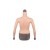Buste faux seins manches longues, col haut, bonnet D