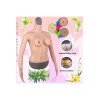 Buste faux seins manches longues, col haut, bonnet D