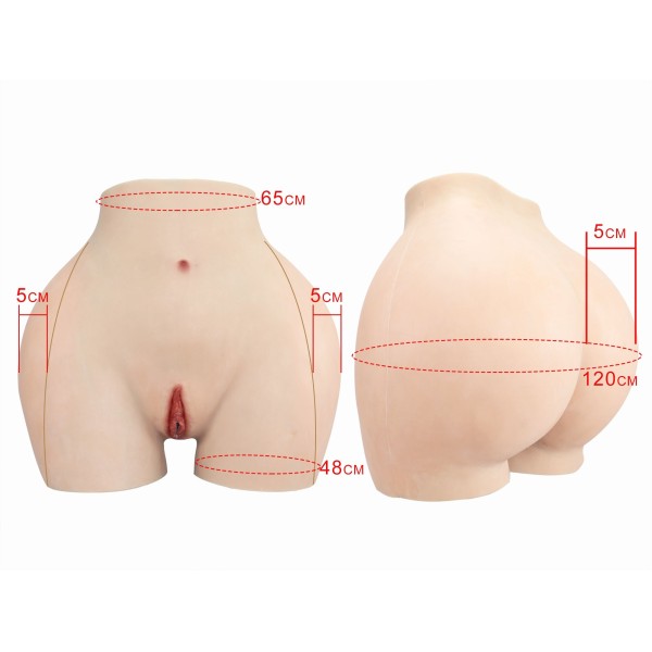 Panty faux vagin artificiel en silicone, pour rehausser les fesses