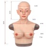 Buste faux seins masque intégré
