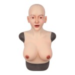 Buste faux seins masque intégré, Bonnet E