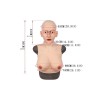 Buste faux seins masque intégré, Bonnet E