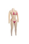 Combinaison faux seins et faux vagin en silicone