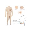 Combinaison faux seins et faux vagin en silicone