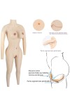 Combinaison faux seins et faux vagin en silicone