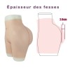 Panty rehausseur de fesses en silicone, faux vagin