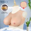Buste faux seins bonnet G, encolure ronde