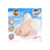 Buste faux seins silicone, bonnet B/C/D/E/F/G, encolure ronde