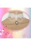 Ras de cou gothique dentelle et perles
