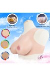 Buste faux seins bonnet G, encolure ronde