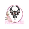 Collier gothique dentelle et perles