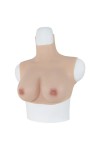 Buste faux seins, col haut, Bonnet C