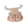 Buste faux seins, col haut, Bonnet C
