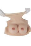 Buste faux seins, col haut, Bonnet C