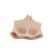 Buste faux seins, col haut, Bonnet C