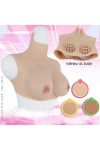 Buste faux seins, col haut, Bonnet C