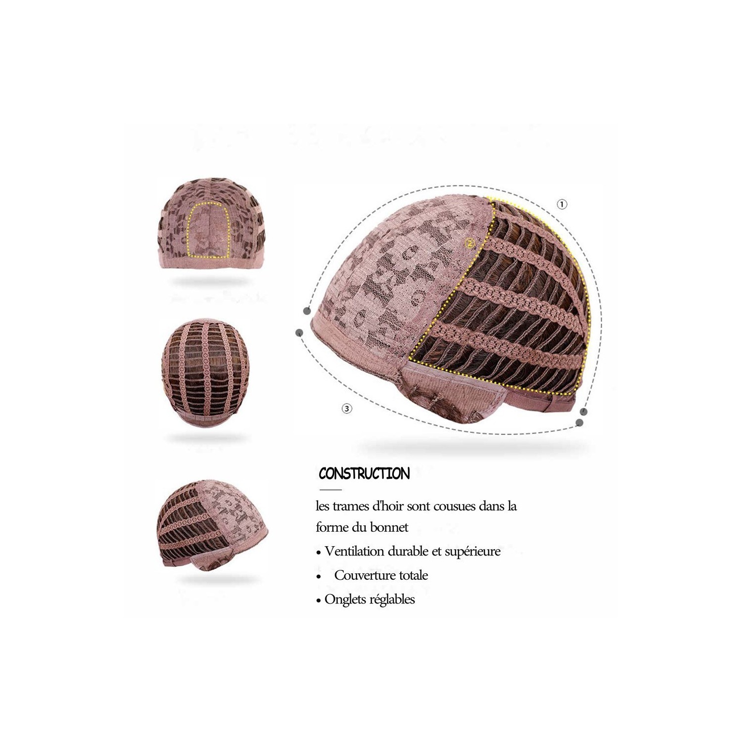 Perruque mi longue,  une  coiffure  de séduction