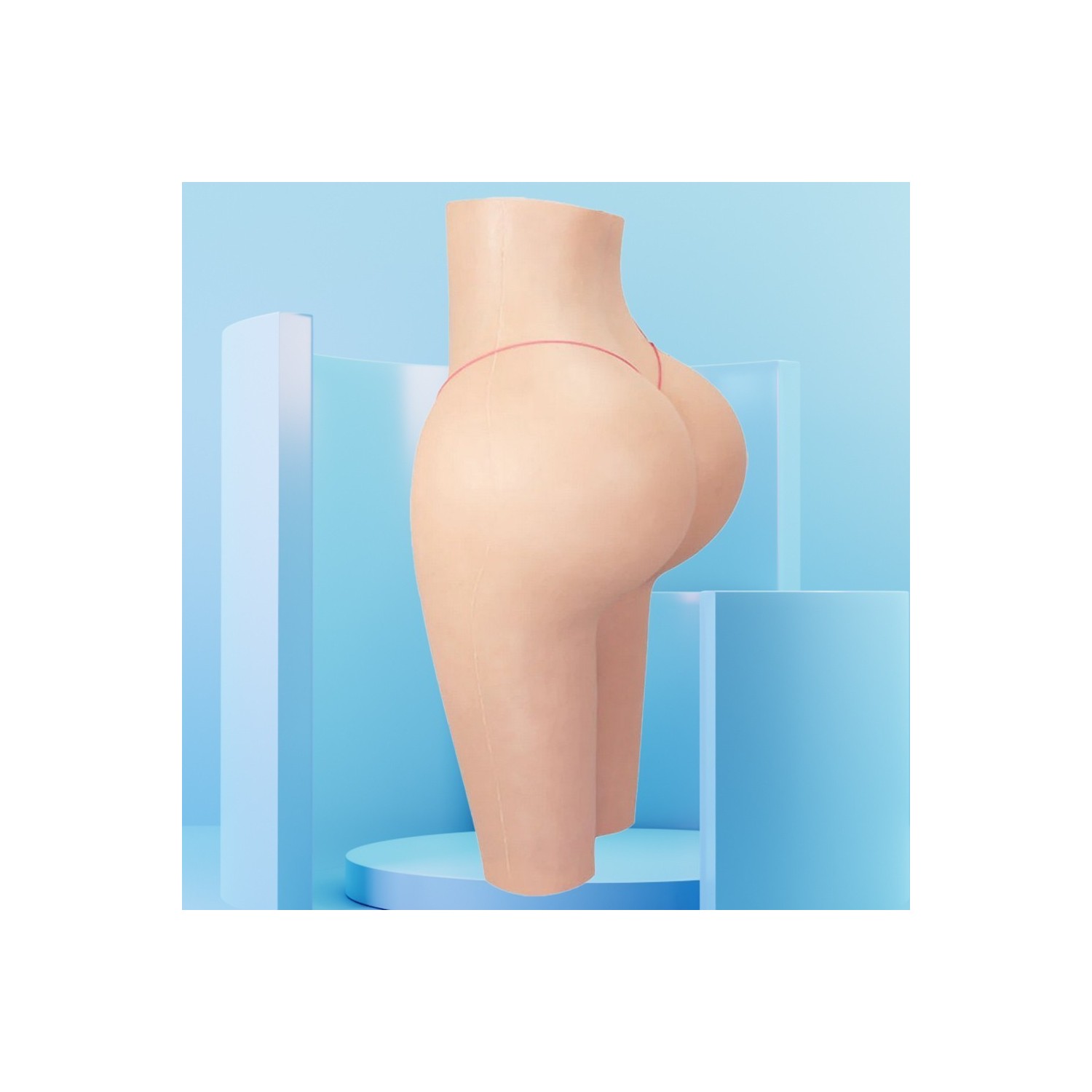 Panty réaliste transgenre en silicone, rehausseur de fesses