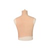 Buste long faux seins new design, col haut