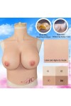 Buste long faux seins new design, col haut