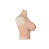 Buste long faux seins new design, col haut