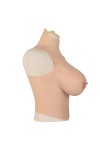 Buste long faux seins new design, col haut
