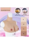 Buste faux seins new design, col haut