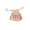 Buste faux seins new design, col haut