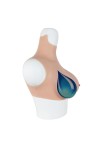 Buste faux seins new design, col haut