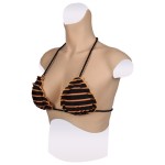Buste faux seins new design, bonnet B, col haut
