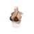 Buste faux seins new design, bonnet B, col haut