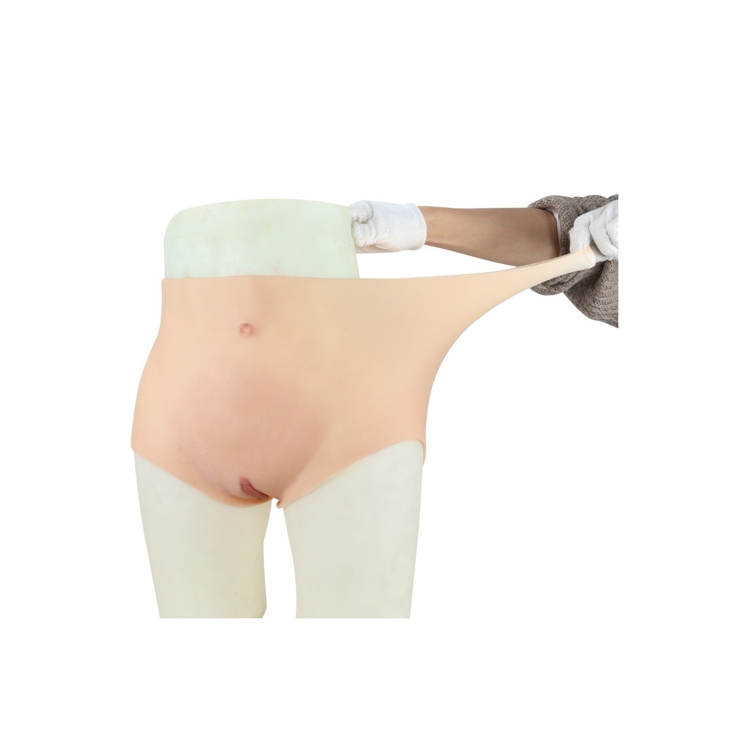 Boxer faux vagin trangenre, en silicone
