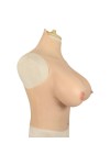 Buste long poitrine volumineuse en silicone