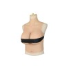 Buste long poitrine volumineuse en silicone