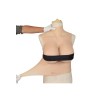 Buste long poitrine volumineuse en silicone