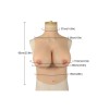 Buste long poitrine volumineuse en silicone