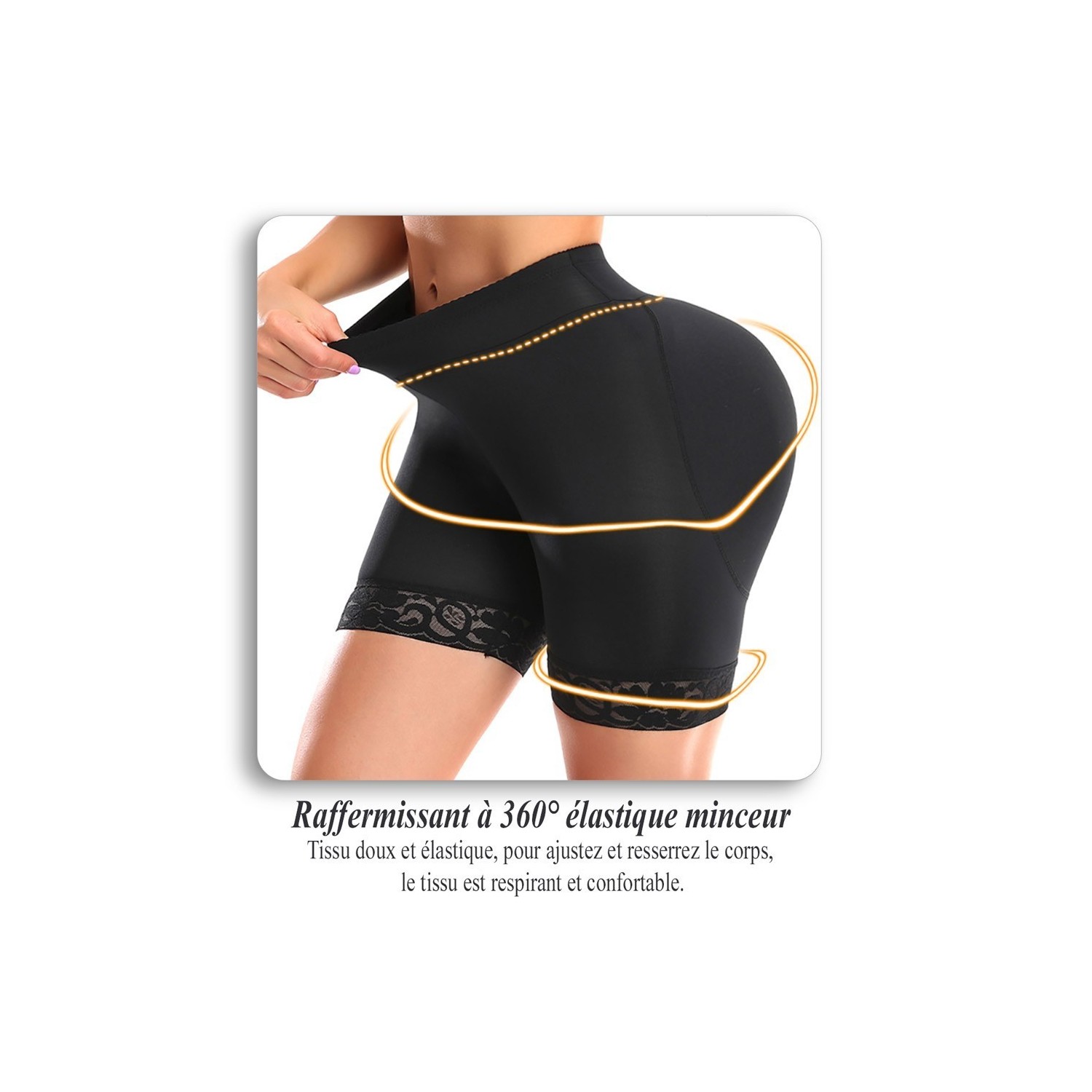 Panty rembourré, rehausseur de hanches