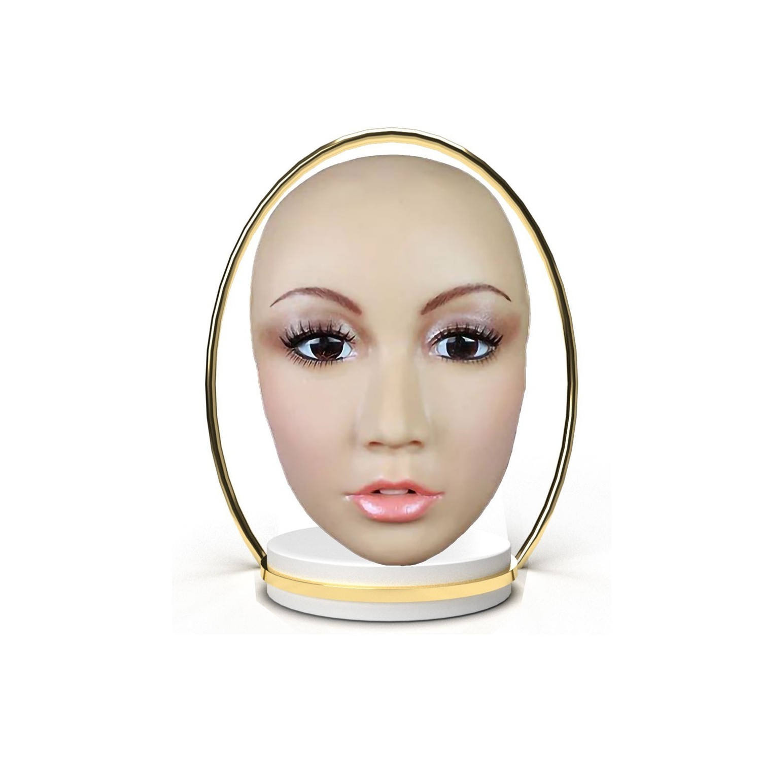 Masque féminin en silicone demi-tête, une jeunesse magique