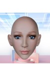 Masque silicone demi-tête, un look féminin surprenant