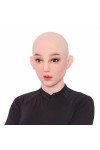 Masque féminin en silicone, tête pleine, lacets à l’arrière