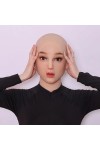 Masque féminin en silicone, tête pleine, lacets à l’arrière