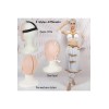 Masque Féminin en silicone tête pleine ou demi-tête, avec maquillage
