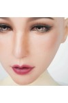 Masque Féminin en silicone tête pleine ou demi-tête, avec maquillage