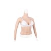 Buste faux seins manches longues, col haut, bonnet D