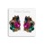Boucles d'oreilles clips tendance, ornée de strass