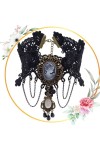 Ras de cou gothique dentelle avec médaillon