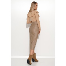 Jupe model 158363 Makadamia