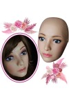 Masque silicone demi-tête, un visage femme réaliste