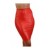 Jupe crayon wetlook rouge taille haute zip dos