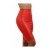 Jupe crayon wetlook rouge taille haute zip dos